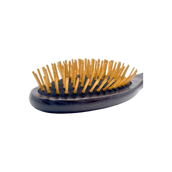 Escova de cabelo Dural Ash Wood com pinos de madeira e almofada de borracha