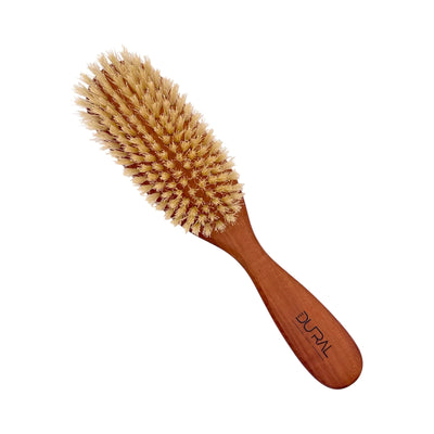 Dural Pear Wood big oval hair brush with natural bristles - Tekeno