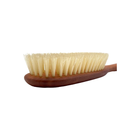 Escova de cabelo oval grande Dural Pear Wood com cerdas naturais