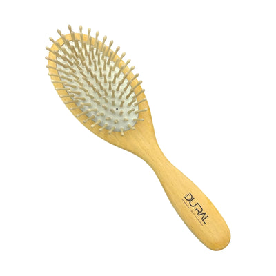Dural Beech wood rubber cushion hair brush with wooden pins - Tekeno