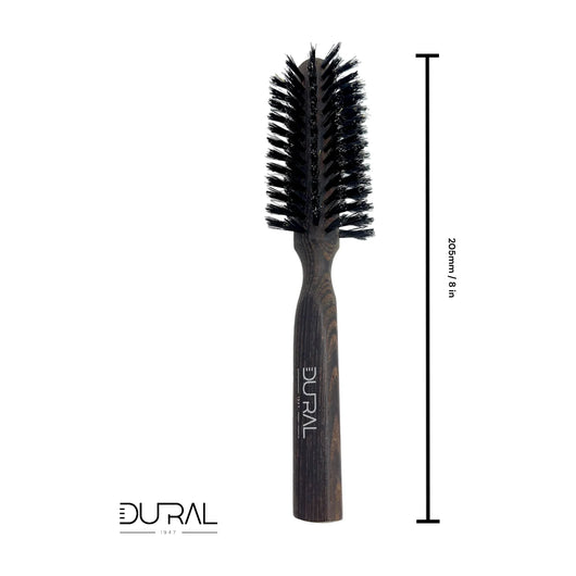 Dural Thermo ash wood half round hair brush with boar bristles - 8 rows - Tekeno