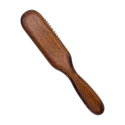 Dural Beech wood rubber cushion hair brush with steel pins and ball tips - Tekeno