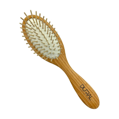Dural Beech wood rubber cushion hair brush with wooden pins - Tekeno