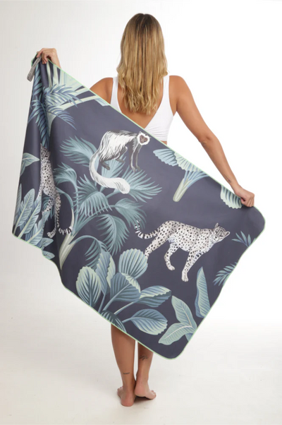 Toalha de praia de microfibra Leopardo