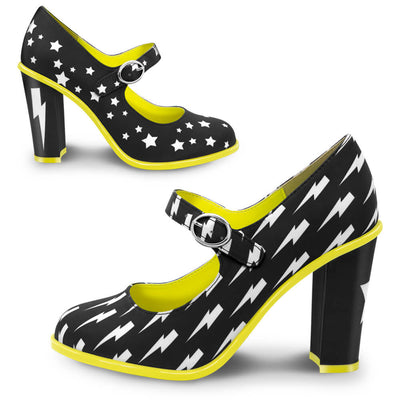Women's Storm Mary Jane Heels - Bold Celestial Design