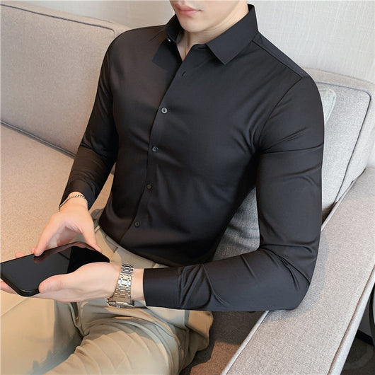 Camisa Casual de Punto Sin Planchado con Caída Perfecta - Image 26