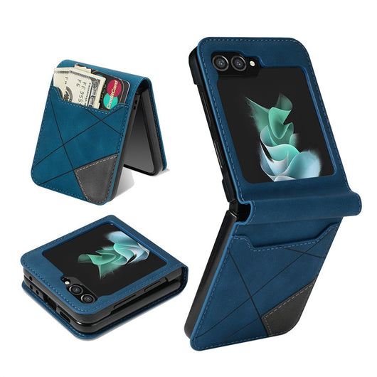 Funda Plegable Retro con Múltiples Compartimentos y Patrón Patchwork - Image 20