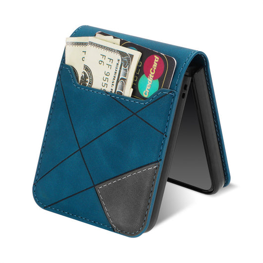 Funda Plegable Retro con Múltiples Compartimentos y Patrón Patchwork - Image 12