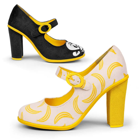 Chocolaticas® High Heels Monkey Business Women's Mary Jane Pump Shoes - Tekeno